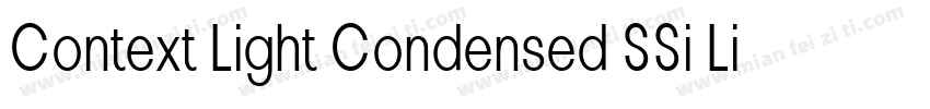 Context Light Condensed SSi Light Condensed字体转换